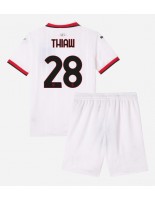 AC Milan Malick Thiaw #28 Bortedraktsett Barn 2024-25 Korte ermer (+ bukser)